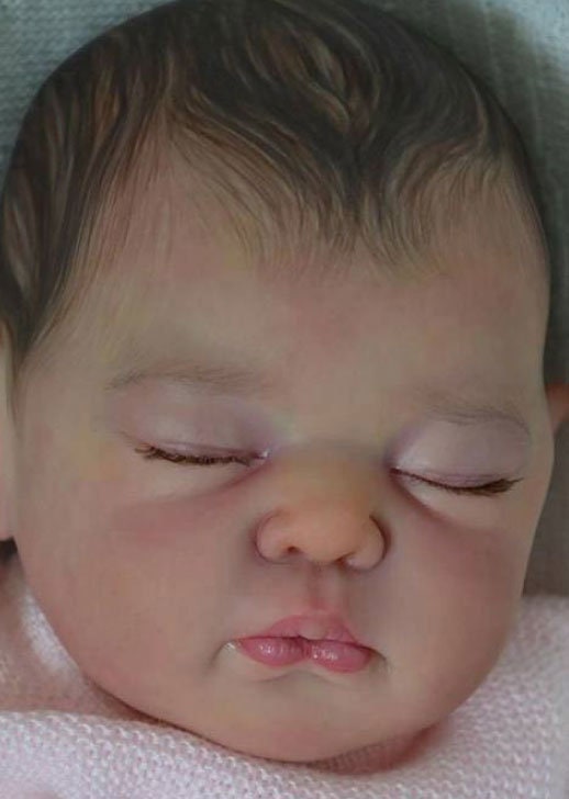 Ultra-Realistic ReBoRn BaBy ~ Annie by Adrie Stoete **Examples Of My Work Included (18" Full Limbs)