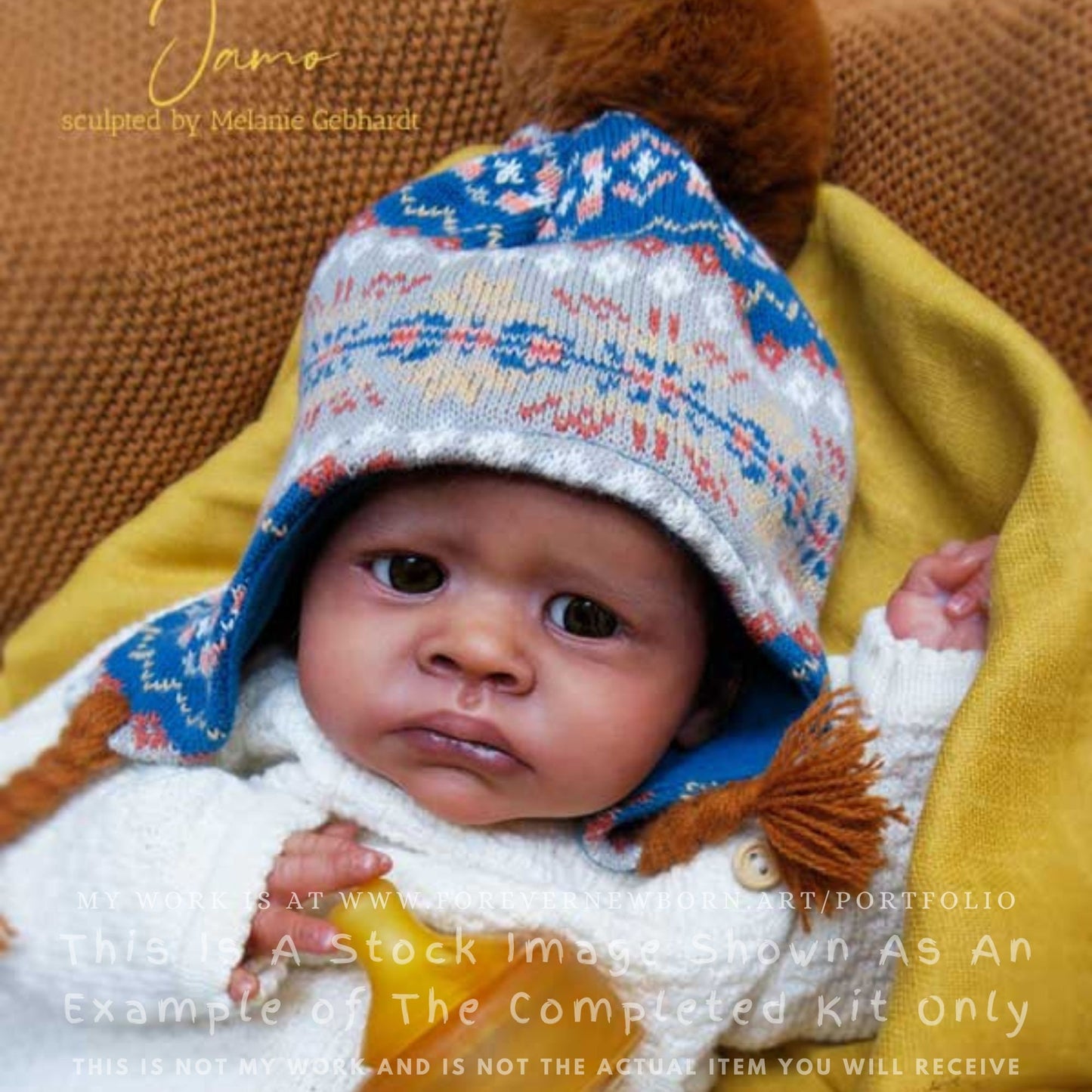 Ultra-Realistic ReBoRn BaBy ~ Jamo by Melanie Gebhardt **Examples Of My Work Included (19"+Full Limbs)