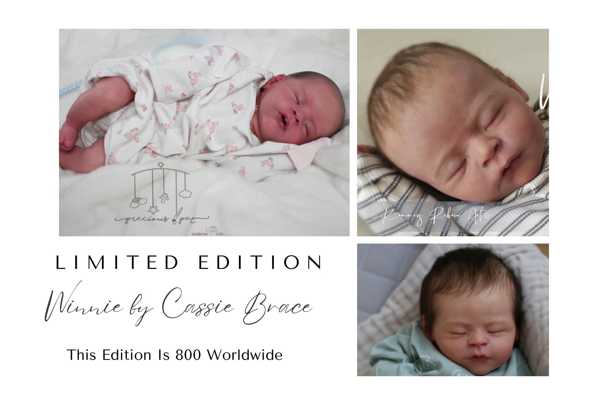 Beautiful Reborn Baby Dolls ~ CuStOm Winnie by Cassie Brace 19" Full Limbs