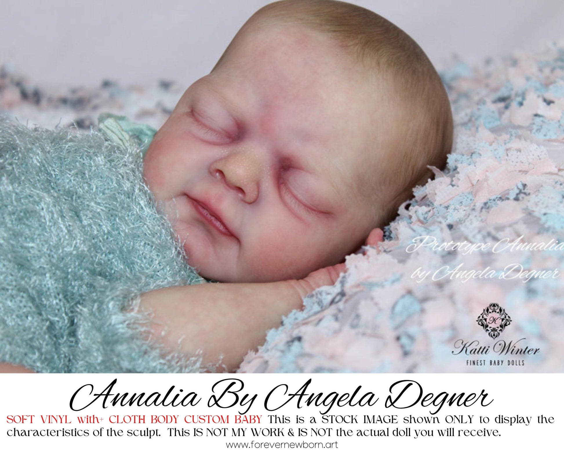 Beautiful Reborn Baby Dolls ~ CuStOm Reborn Baby Annalia By Angela Degner (19"Full Limbs)