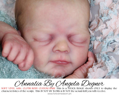 Beautiful Reborn Baby Dolls ~ CuStOm Reborn Baby Annalia By Angela Degner (19"Full Limbs)