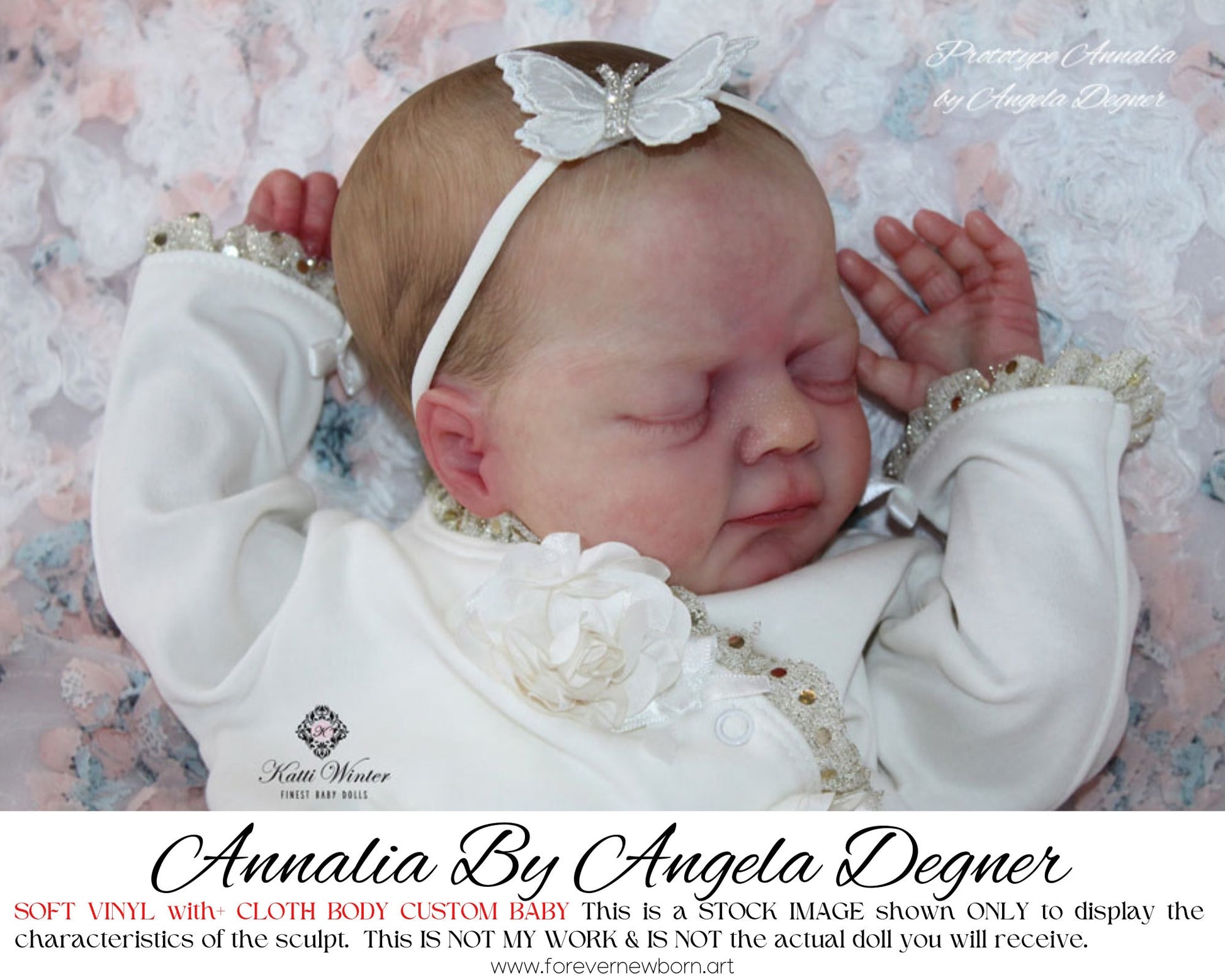 Beautiful Reborn Baby Dolls ~ CuStOm Reborn Baby Annalia By Angela Degner (19"Full Limbs)