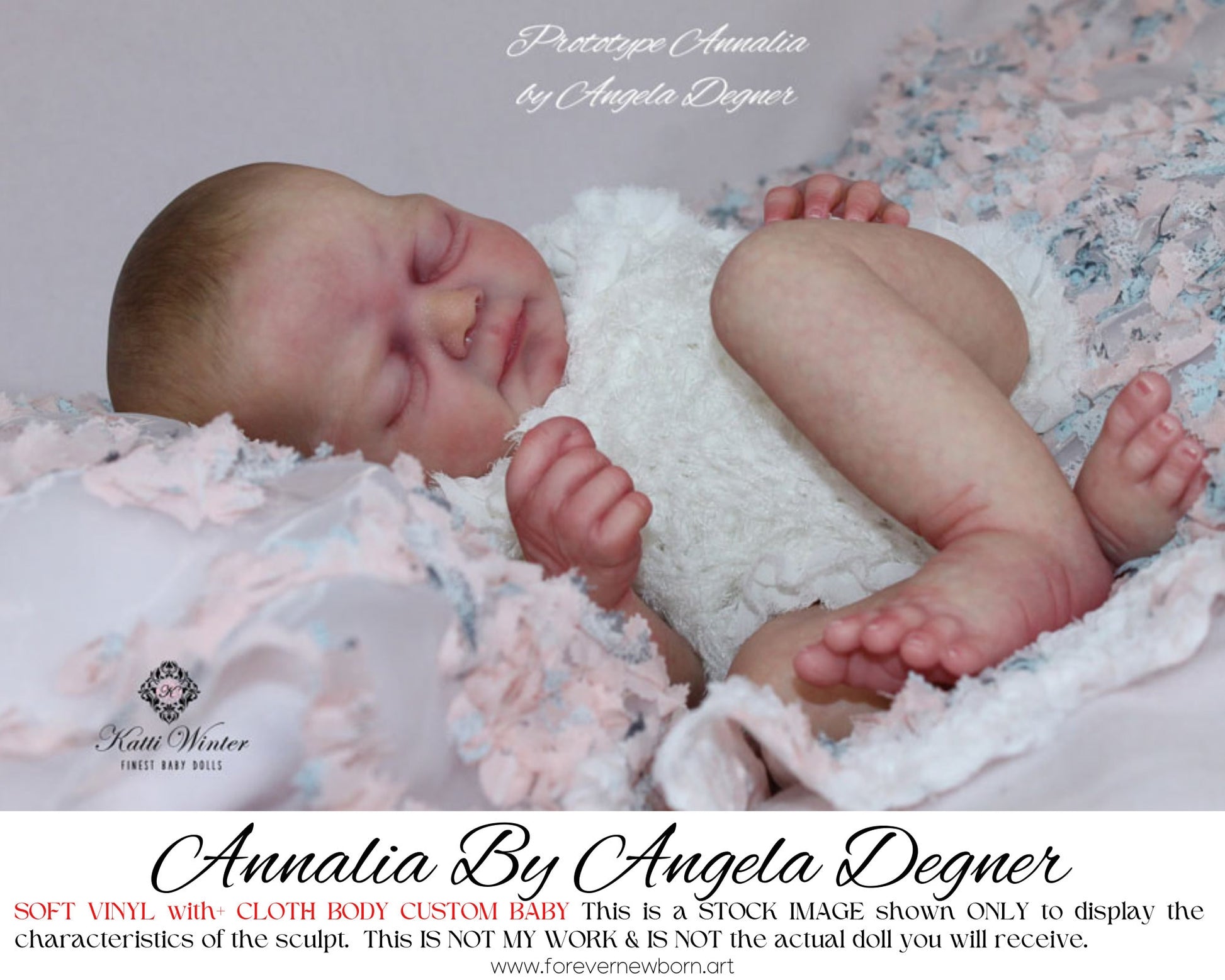 Beautiful Reborn Baby Dolls ~ CuStOm Reborn Baby Annalia By Angela Degner (19"Full Limbs)