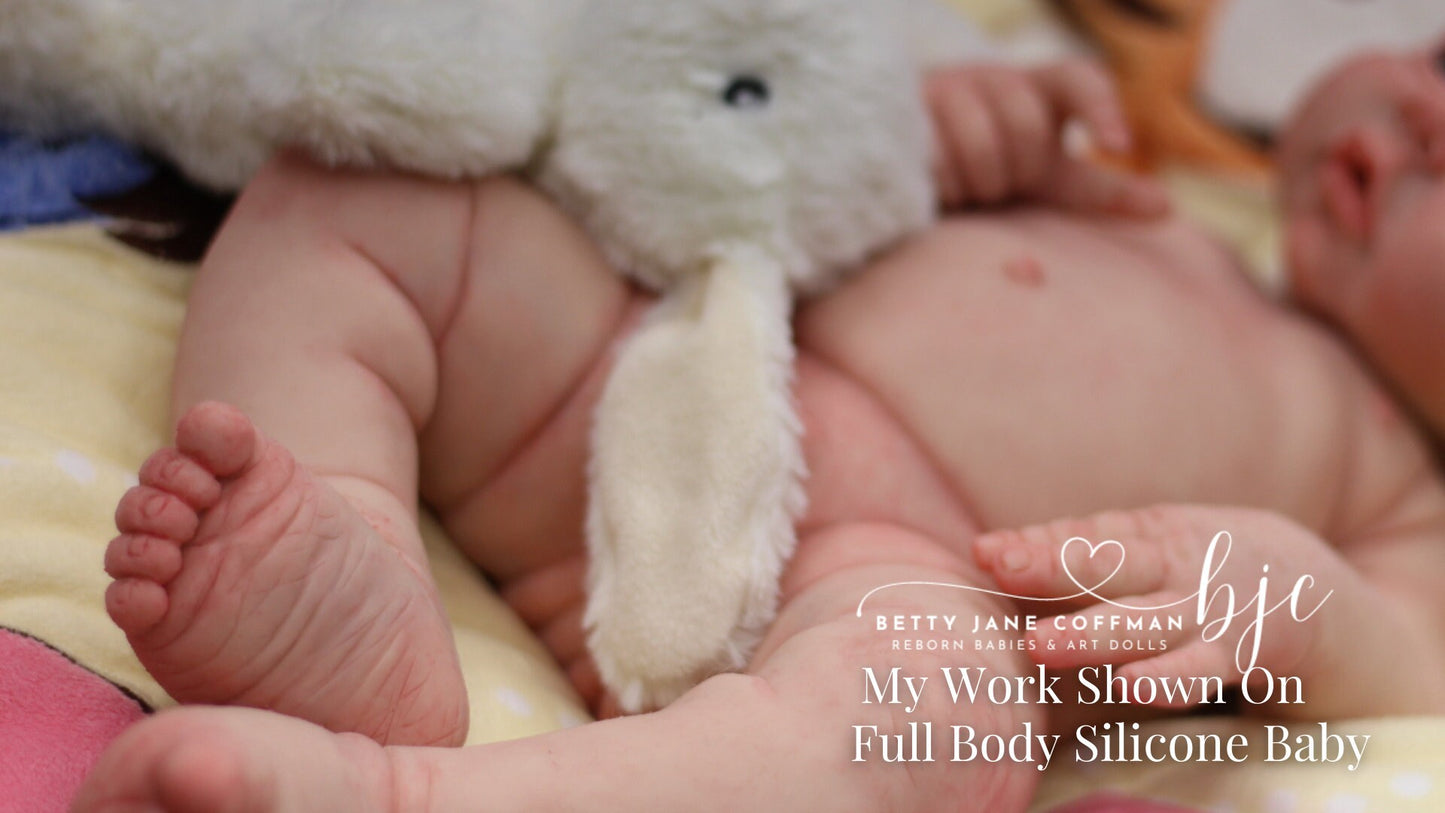 Full Body Silicone Baby Rosy/Russell by Yulia Shaver (18 inches 7 lbs 7 oz) *includes pictures of my own work in silicone.