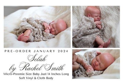 CuStOm ReBoRn Selah By Rachel Smith 14" Full Limbs ~ Micro Preemie