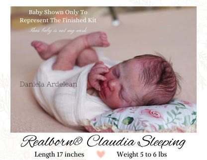 SiLiCoNe BaBy Realborn® Claudia Sleeping (18" Full Limbs) with cloth body. Extended Processing Time May Be Required. ASK FIRST!