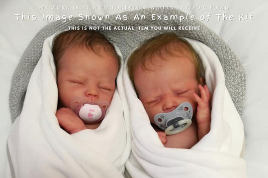 TWINS - Ultra-Realistic ReBoRn BaBiEs ~ Enno & Mathilda by Melanie Gebhardt 19" Full Limbs