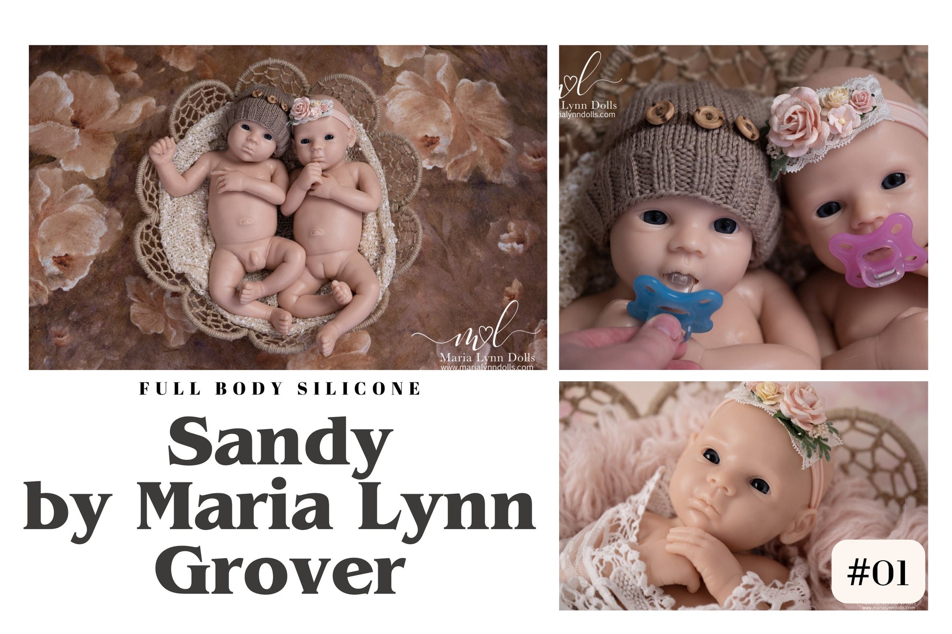Drink & Wet + Armatures - FULL-BODY SILICONE Sandy by Maria Lynn Grover (19 inches 6lbs 4oz)
