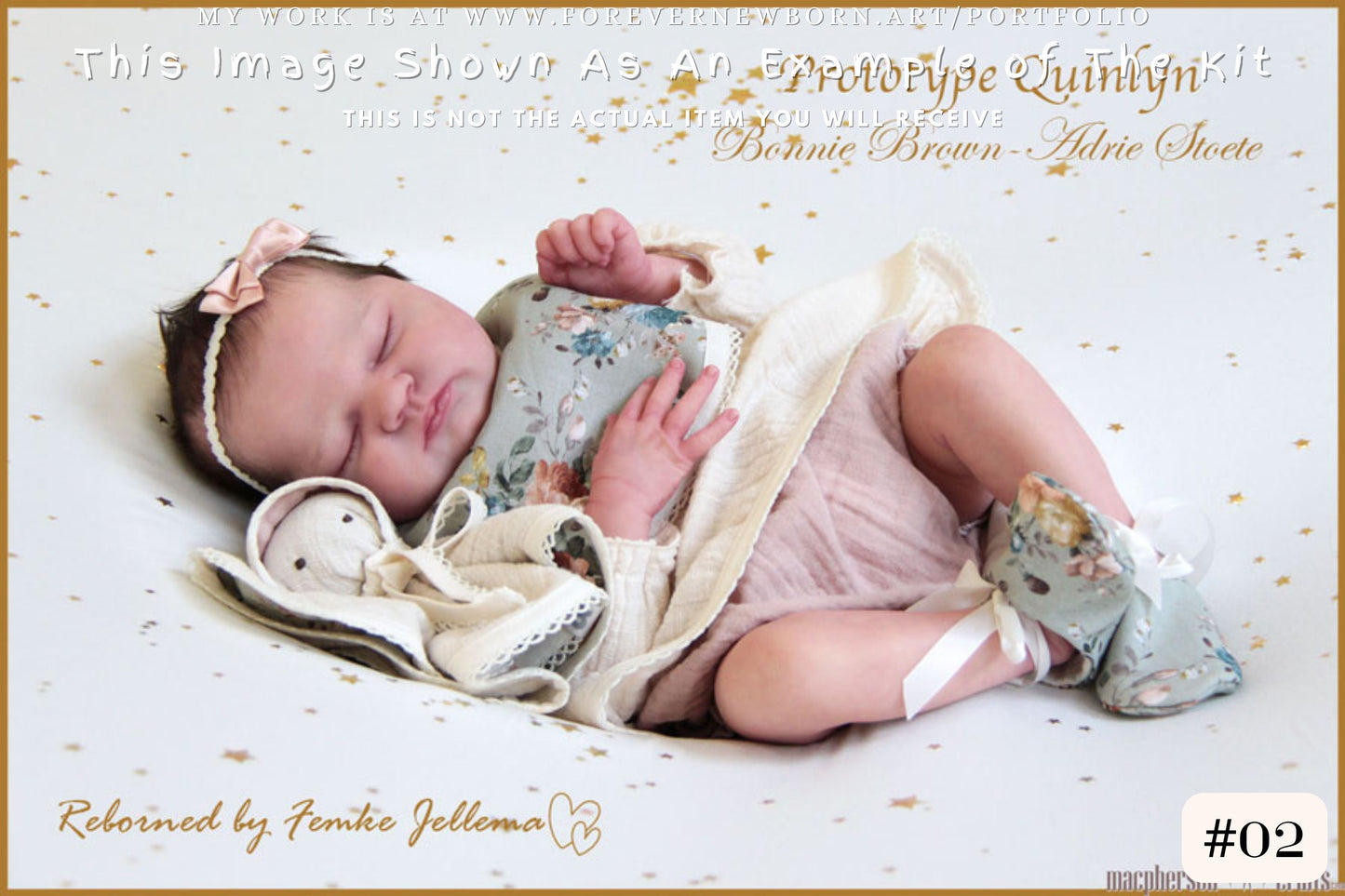 Beautiful Reborn Baby Dolls ~ CuStOm QUINLYN by Bonnie Brown & Adrie Stoete - 18" Full Limbs