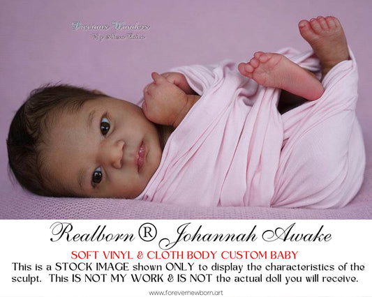 ECONOMY Baby Custom Realborn® Johannah Awake (19"+Full Limbs)