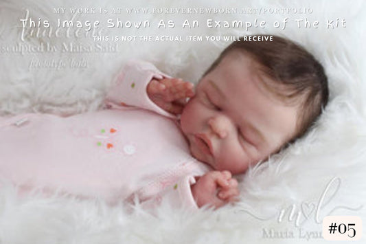 Full Body Silicone Baby Annelene/Andrew Asleep (17.5 inches 5 lbs 6 oz) *Listing Images include my own work.