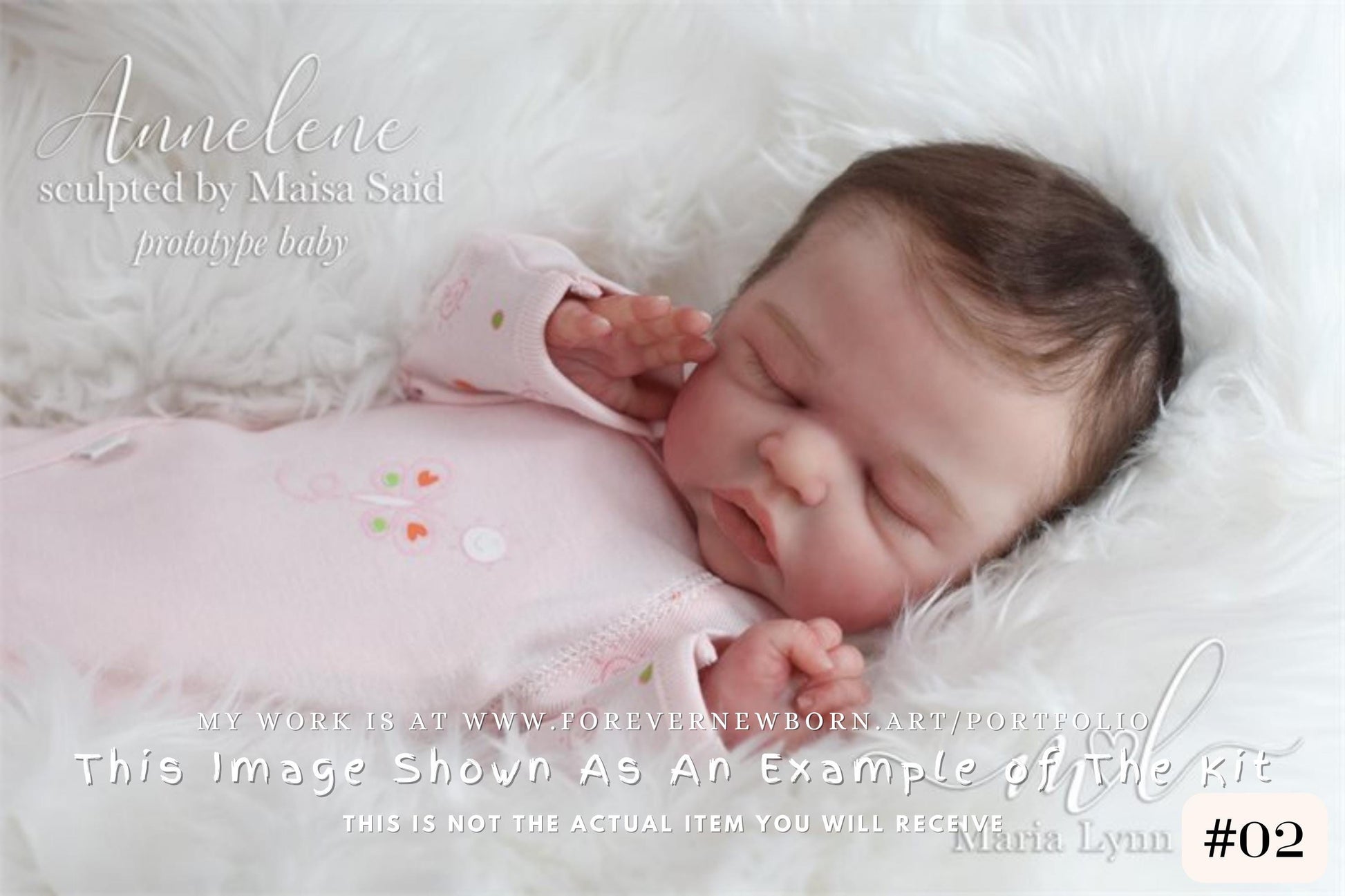 Full Body Silicone Baby Annelene/Andrew Asleep (17.5 inches 5 lbs 6 oz) *Listing Images include my own work.