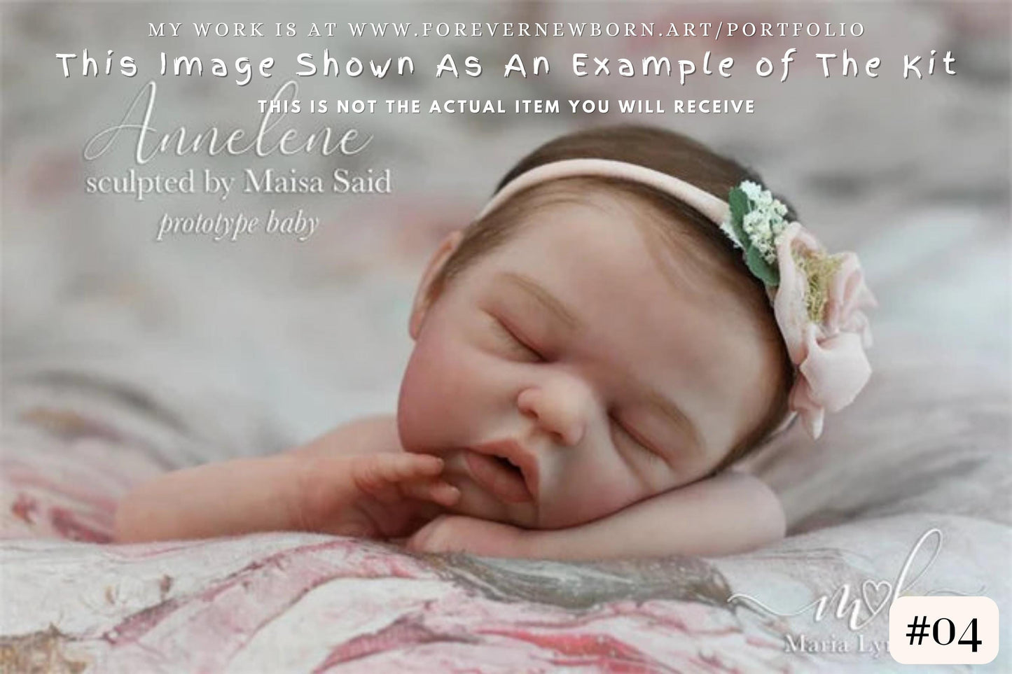 Full Body Silicone Baby Annelene/Andrew Asleep (17.5 inches 5 lbs 6 oz) *Listing Images include my own work.