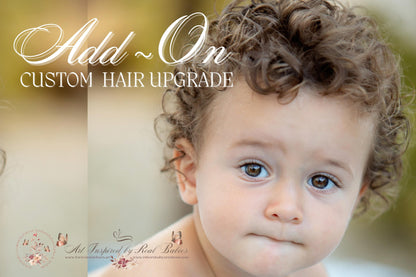 Custom Hair Request (for long, curly, or thick hair) *You must purchase your custom baby in the same transaction. Not a standalone service.