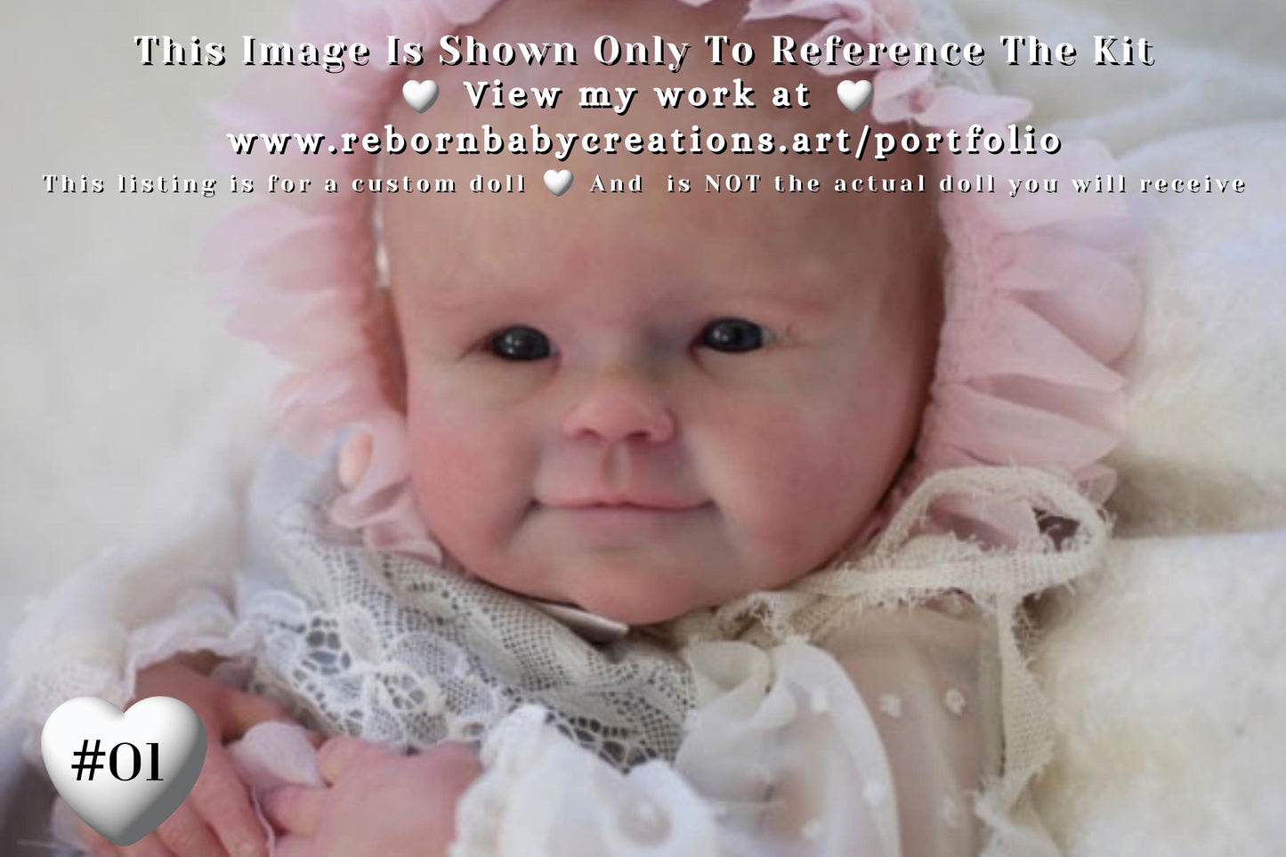 Lifelike Reborn Doll Linn by Didy Jacobsen (19"+ 3/4 Limbs)