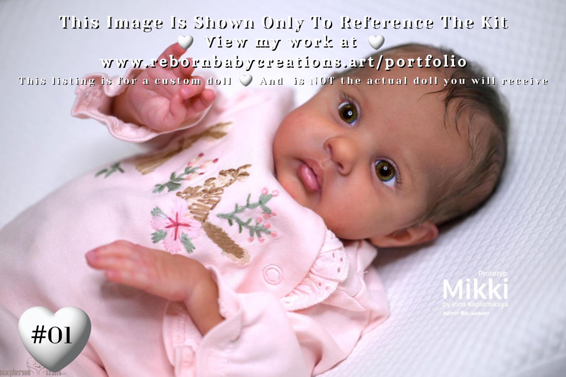 Free Baby Offer ~ Reborn Doll Sale ~ Custom Baby PREEMIE Mikki by Irina Kaplanskaya (17"+Full Limbs)