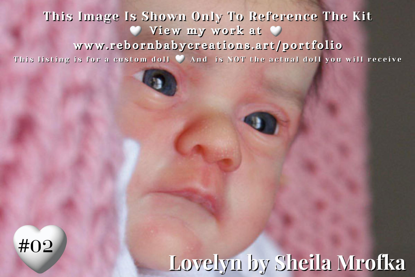 Affordable Options Lifelike Reborn Babies ~ Custom Lovelyn by Sheila Mrofka (17"+Full Limbs)