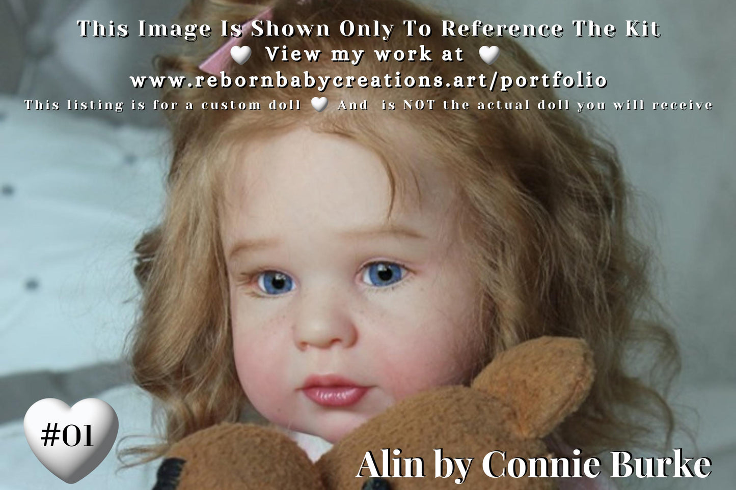 ReBoRn Toddler Child Doll Alin by Connie Burke (28"+Full Limbs) SOLD OUT Kit