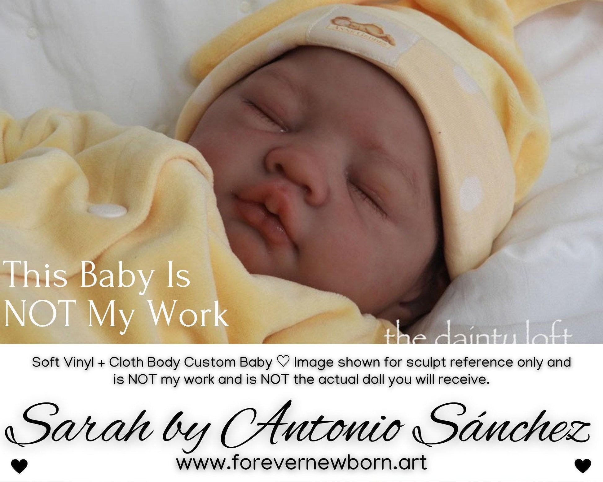 Sarah by Antonio Sánchez (21"+ Full Limbs) with cloth body. Extended Processing Time May Be Required. ASK FIRST!