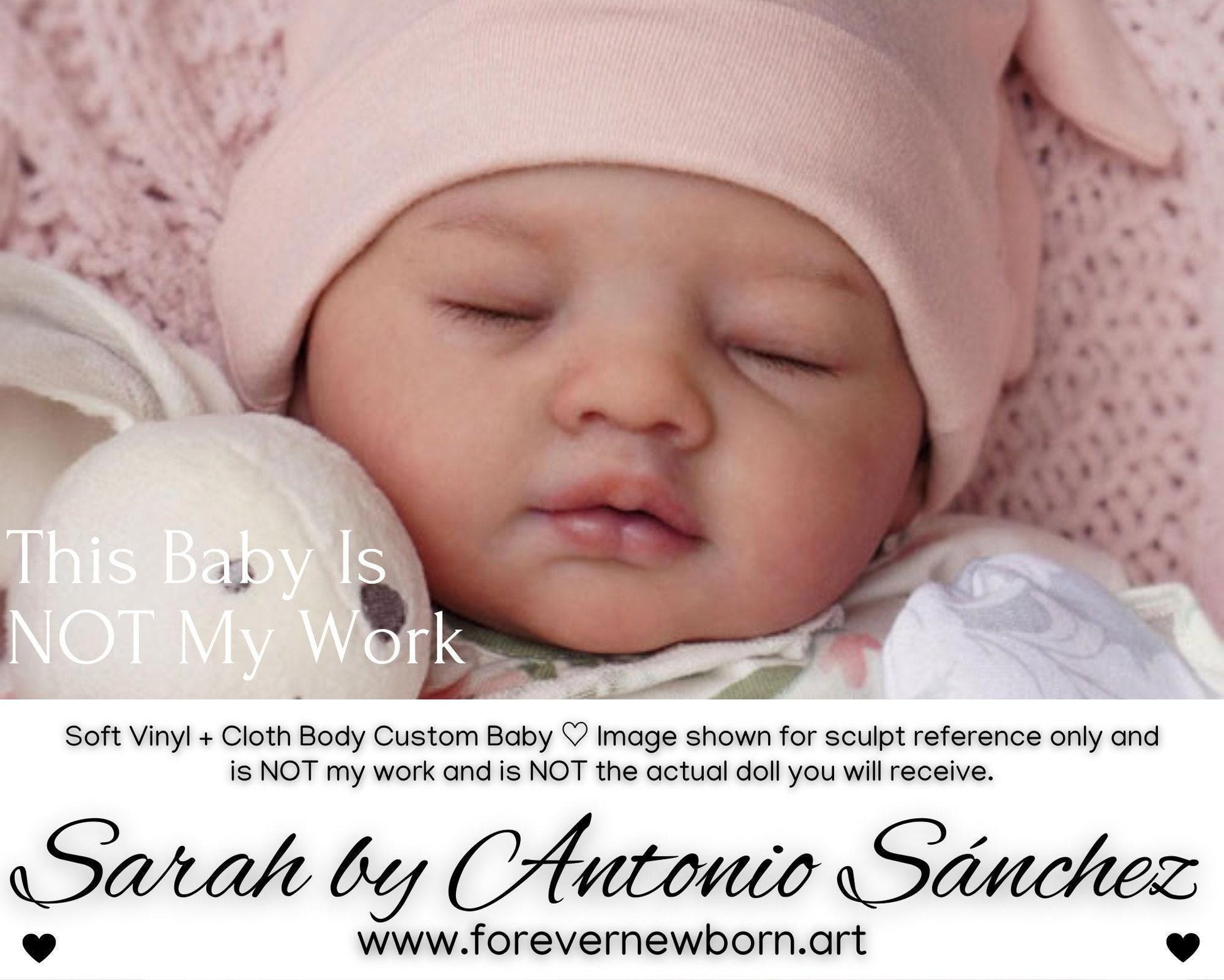 Sarah by Antonio Sánchez (21"+ Full Limbs) with cloth body. Extended Processing Time May Be Required. ASK FIRST!
