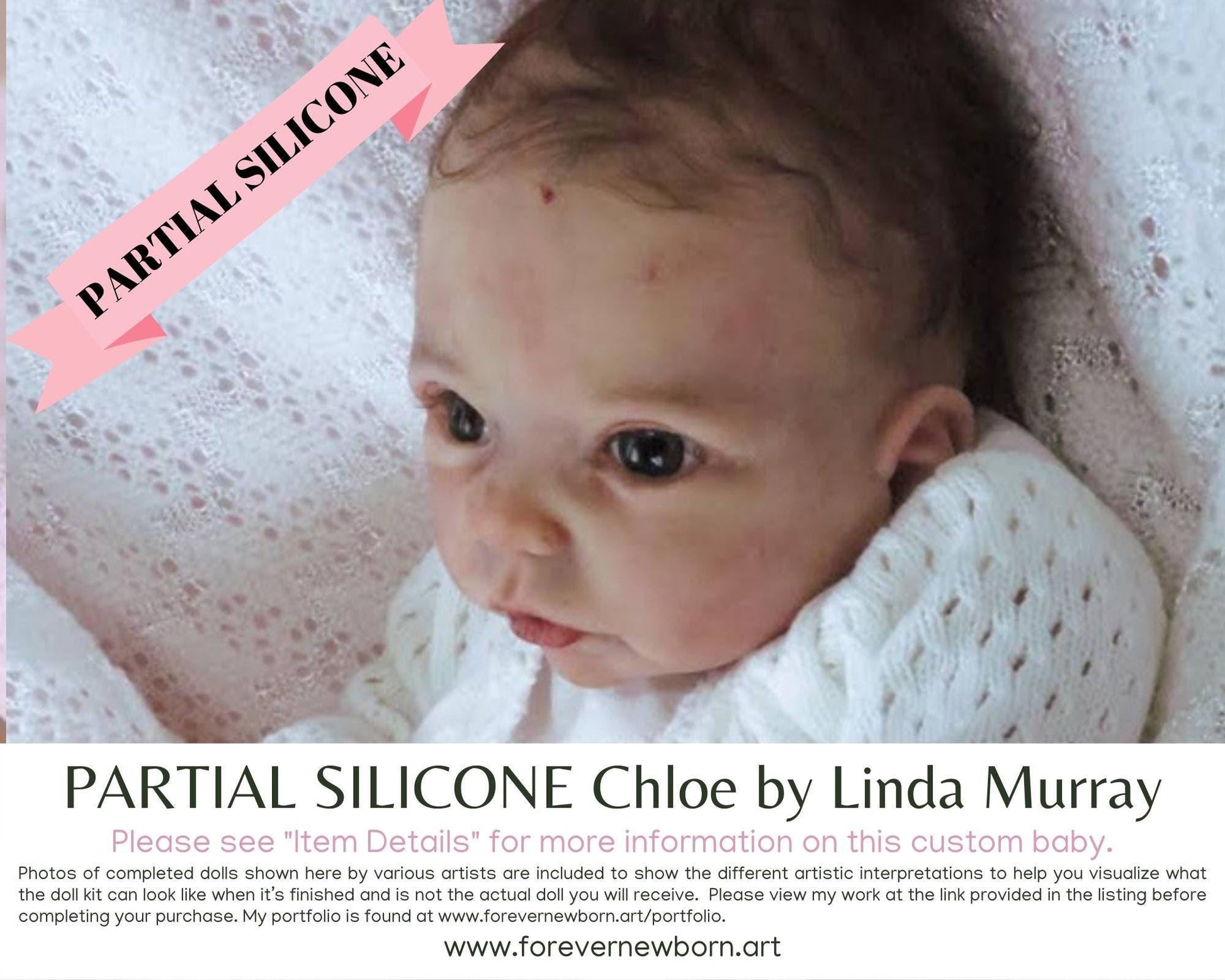 Chloe by Linda Murray (19"+ Full Limbs) with cloth body. Extended Processing Time May Be Required. ASK FIRST!