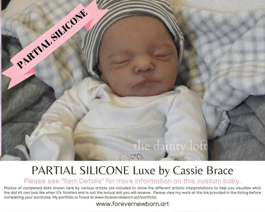 Partial Silicone Baby: Luxe by Cassie Brace, Cloth Body (18" + Full Limbs)