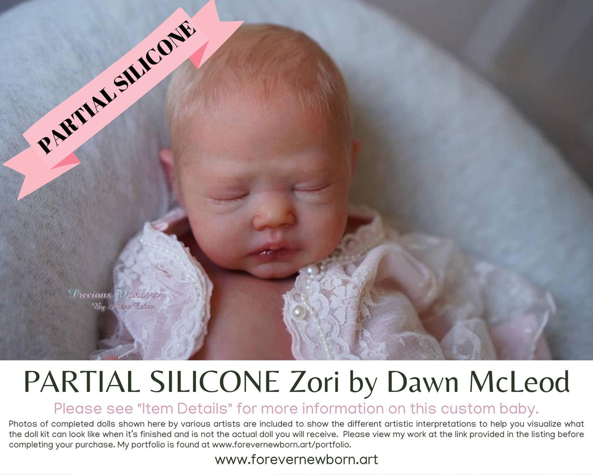 Zori by Dawn McLeod (16"+Full Limbs) with cloth body. Extended Processing Time May Be Required. ASK FIRST!