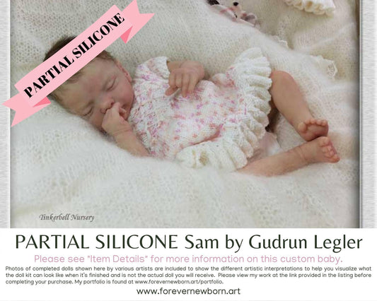 Sam Partial Silicone Reborn Baby Doll by Gudrun Legler