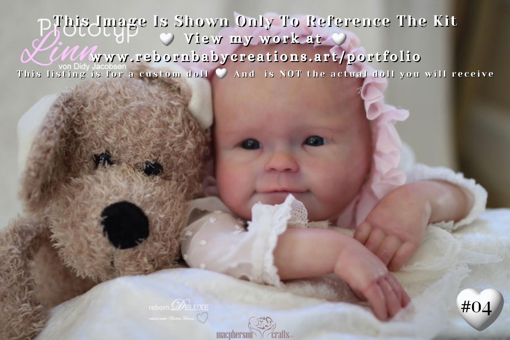 Lifelike Reborn Doll Linn by Didy Jacobsen (19"+ 3/4 Limbs)