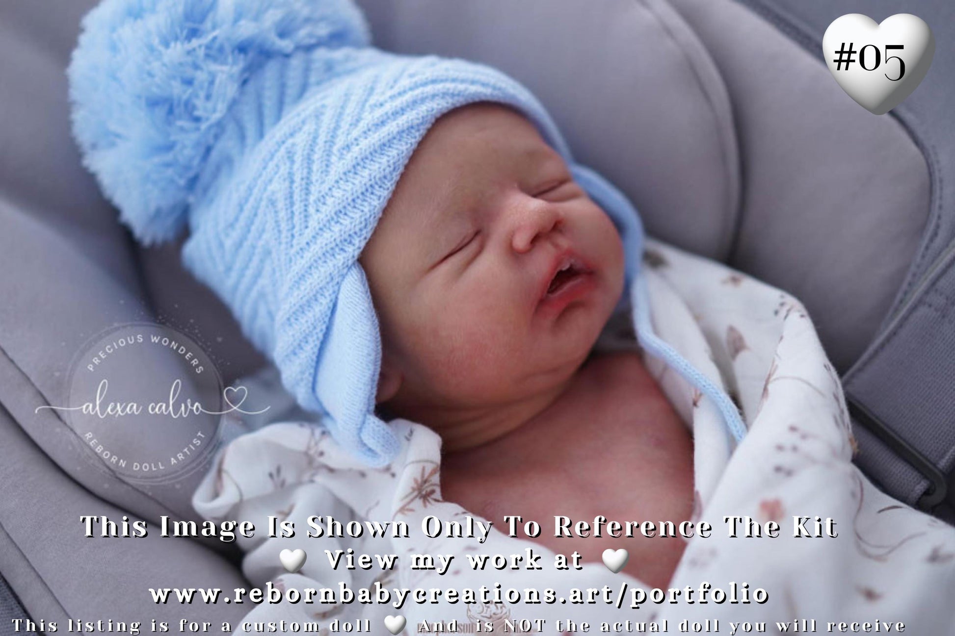 Affordable Options Lifelike Reborn Babies ~ Custom Ultimate Realism ~ Reborn Noa by Severine Piret (22"+ Full Limbs)