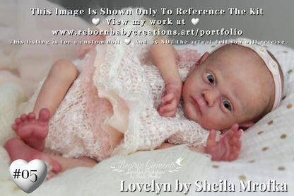 Affordable Options Lifelike Reborn Babies ~ Custom Lovelyn by Sheila Mrofka (17"+Full Limbs)