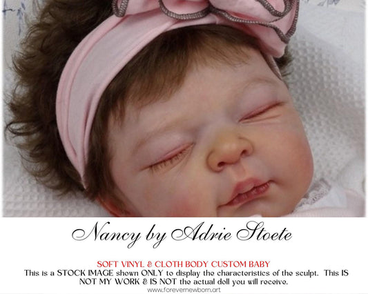 Lifelike Reborn Doll Nancy by Adrie Stoete (22" Half Torso)