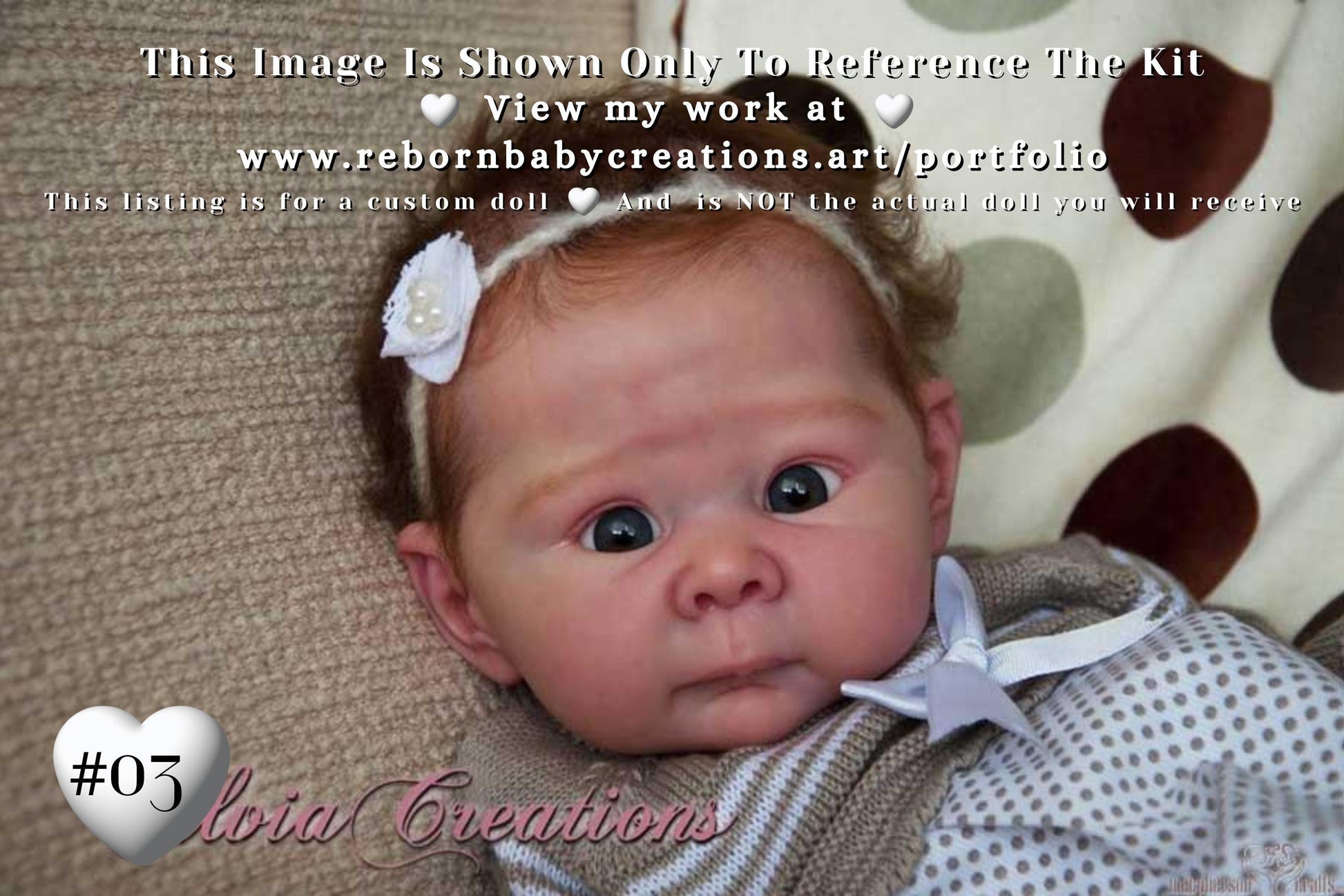 Lifelike Reborn Doll Lizzy by Adrie Stoete (19"+ Full Limbs)