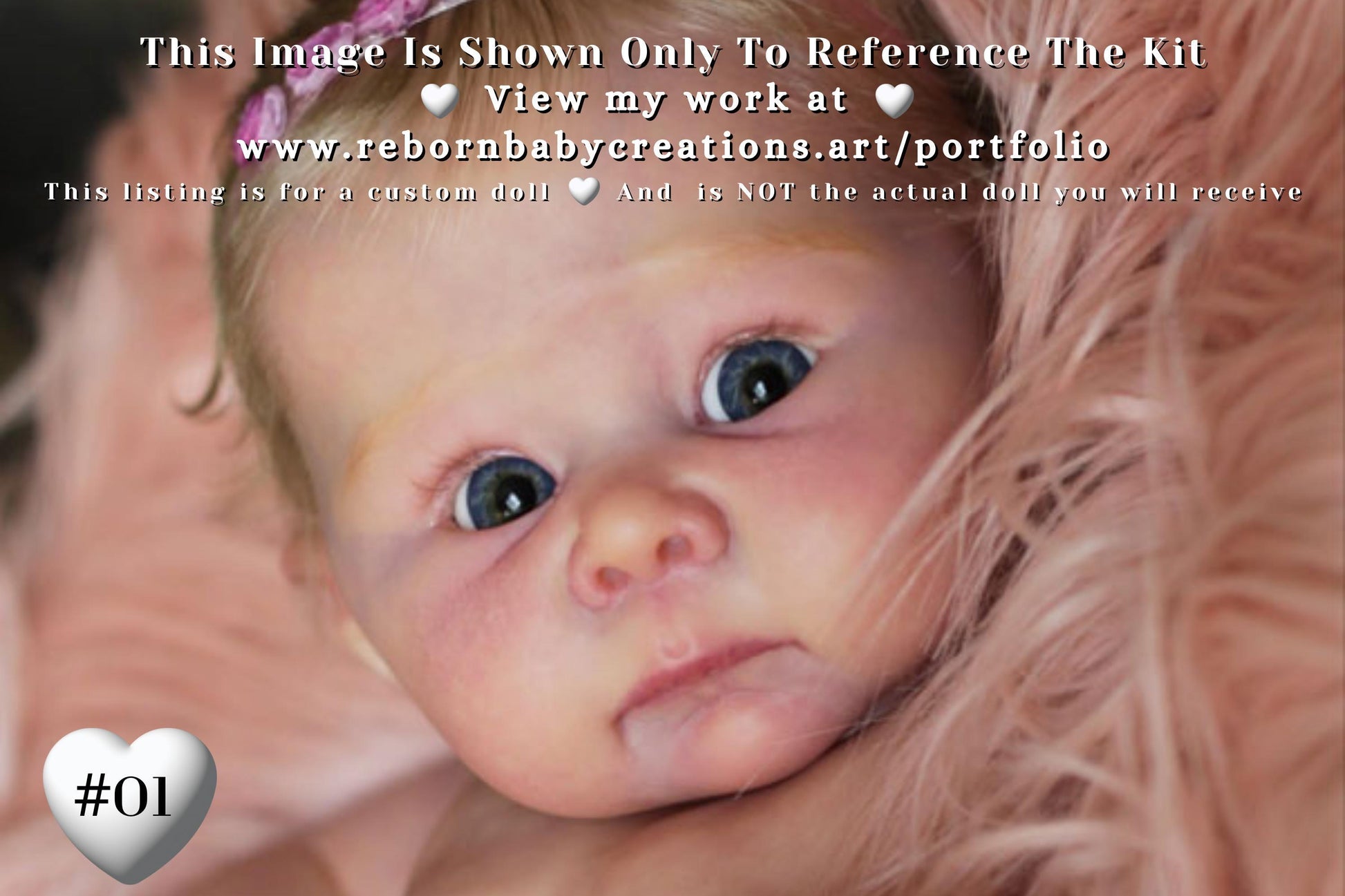 Lifelike Reborn Doll Lizzy by Adrie Stoete (19"+ Full Limbs)