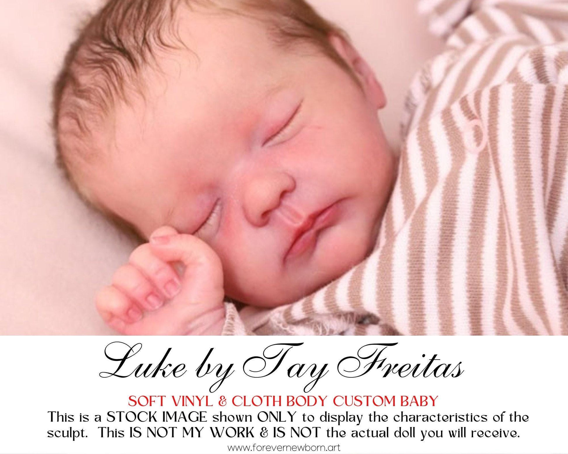 Lifelike Reborn Doll Luke by Tay Freitas (16"+ Full Limbs)