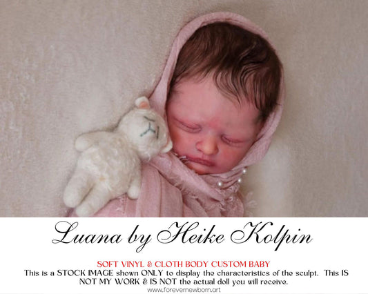 Lifelike Reborn Doll Luana by Heike Kolpin (19"+Full Limbs)