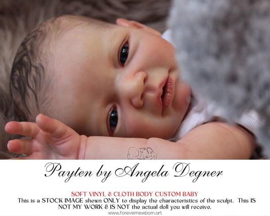 Free Baby Offer ~ Reborn Doll Sale ~ Custom Baby Payten by Angela Degner (20"+ Full Limbs)