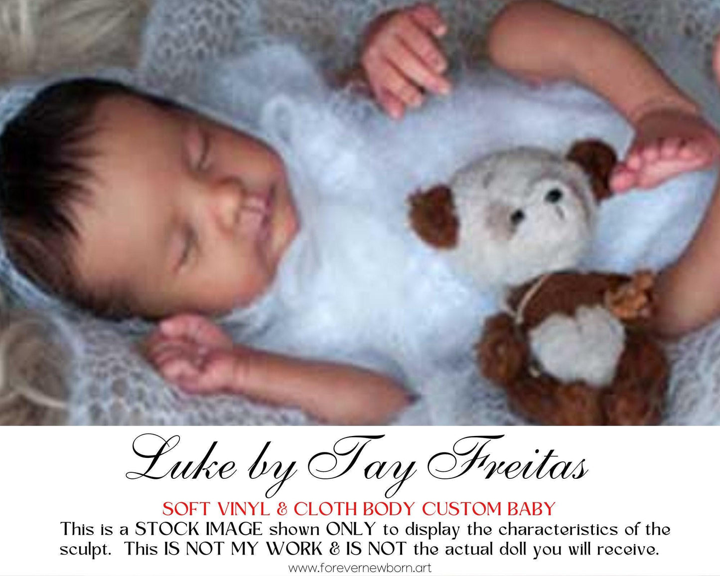 Lifelike Reborn Doll Luke by Tay Freitas (16"+ Full Limbs)