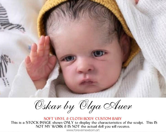 Free Baby Offer ~ Reborn Doll Sale ~ Custom Baby Oskar by Olga Auer (21"+Full Limbs)