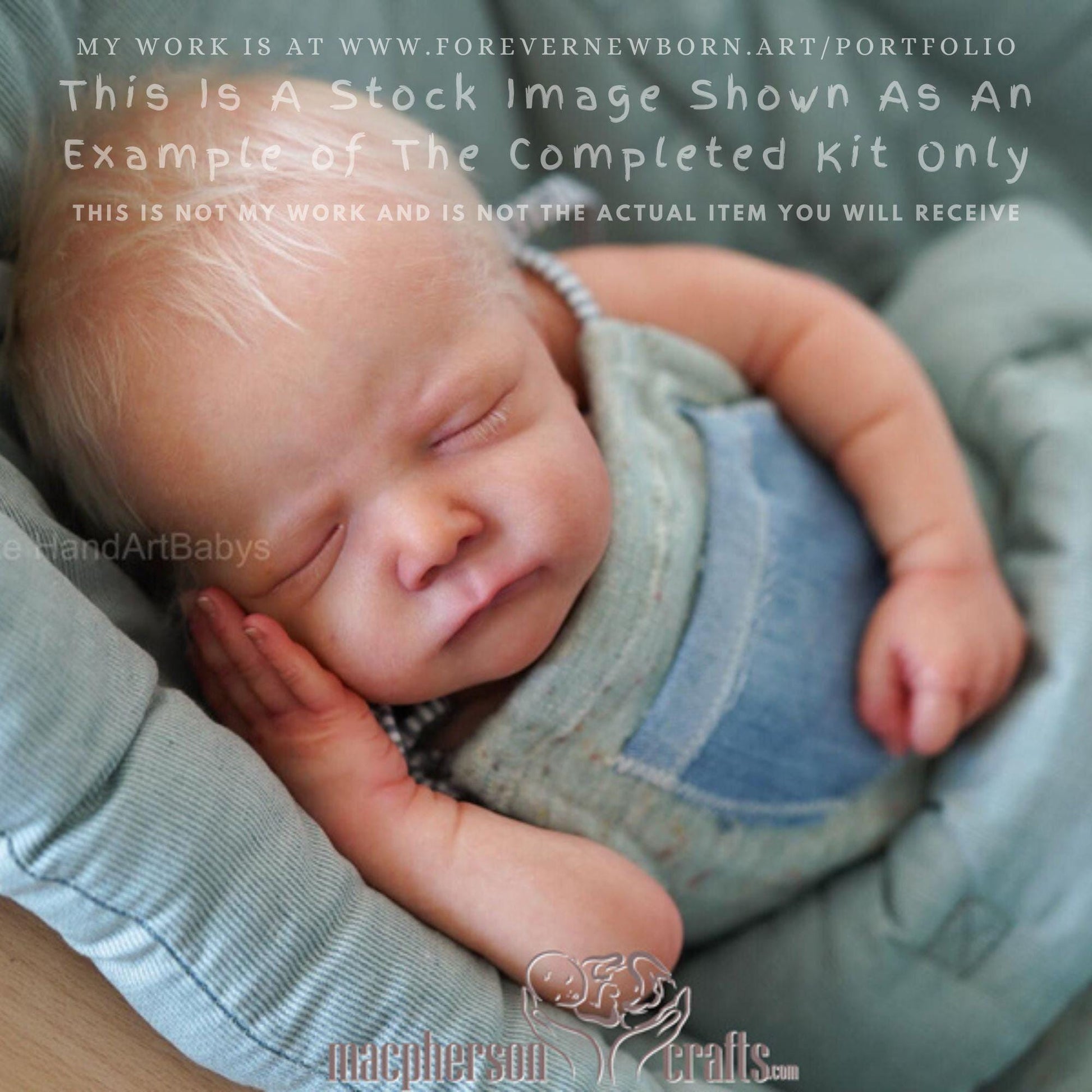 Reborn Baby **Hyper-Realistic** Reborn Doll Cayle By Olga Auer (19"+Full Limbs) LE1300