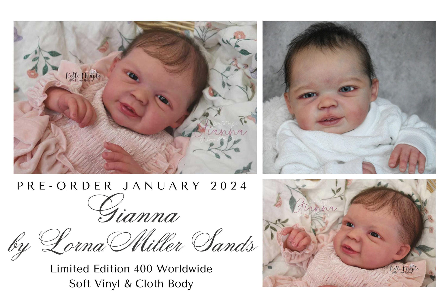 Extremely Realistic Reborn Baby Doll ~ Reborn Baby **Hyper-Realistic** Reborn Doll Gianna By Lorna Miller Sands 19" Full Limbs