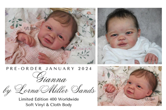 Extremely Realistic Reborn Baby Doll ~ Reborn Baby **Hyper-Realistic** Reborn Doll Gianna By Lorna Miller Sands 19" Full Limbs