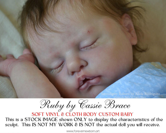 Reborn Baby **Hyper-Realistic** Reborn Doll Ruby by Cassie Brace (21"+ Full Limbs)