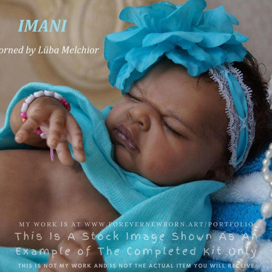 Amazing Hyper-Realistic Reborn Custom Doll Imani by Adrie Stoete (18"+Full Limbs)