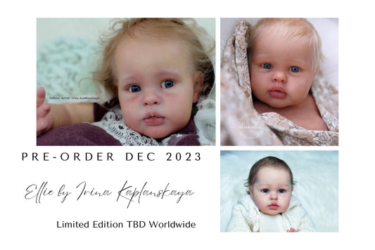 Extremely Realistic Reborn Baby Doll ~ Reborn Baby **Hyper-Realistic** Reborn Doll Ellie by Irina Kaplanskaya 22" Full Limbs