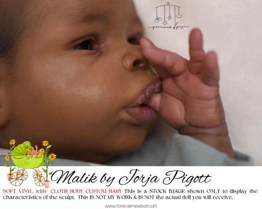 Lifelike Reborn Doll Malik by Jorja Pigott (18"+Full Limbs)