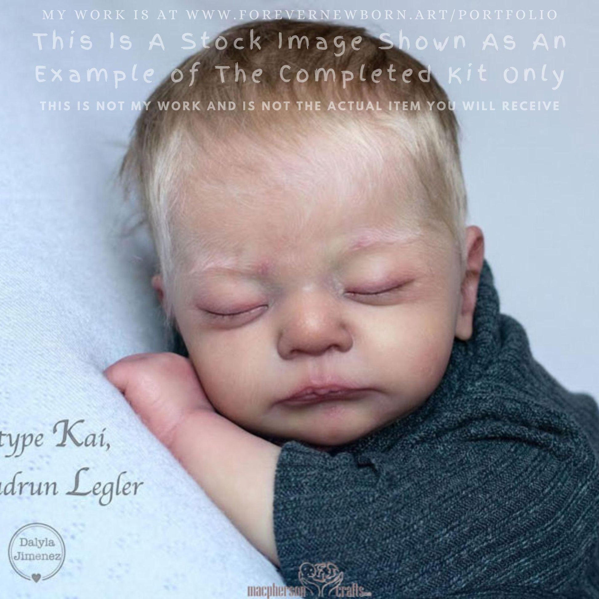 Amazing Hyper-Realistic Reborn Custom Doll Kai by Gudrun Legler (19"+Full Limbs)