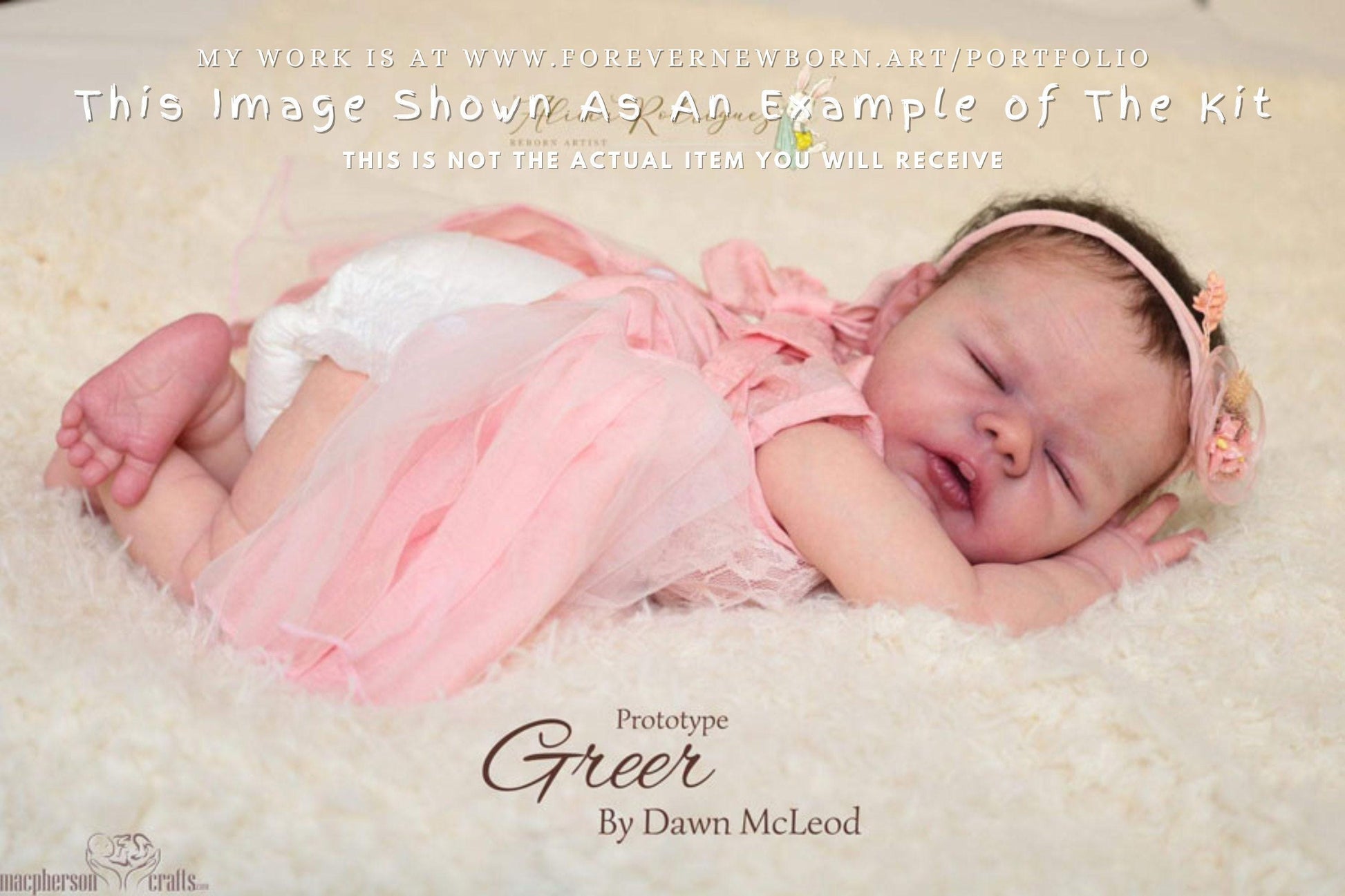 Extremely Realistic Reborn Baby Doll ~ Reborn Baby **Hyper-Realistic** Reborn Doll Greer by Dawn McLeod 19" Full Limbs