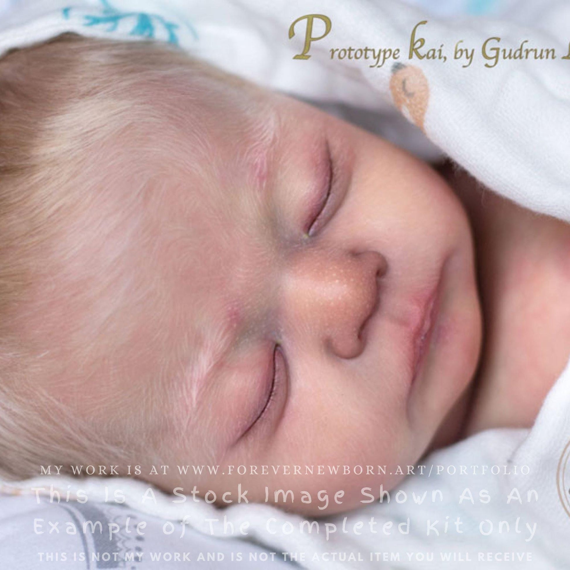 Amazing Hyper-Realistic Reborn Custom Doll Kai by Gudrun Legler (19"+Full Limbs)