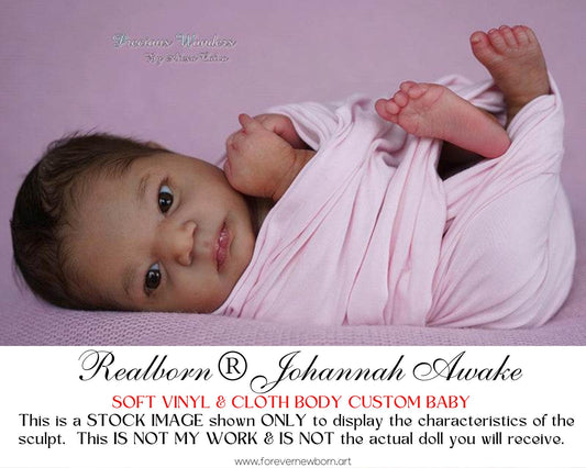Free Baby Offer ~ Reborn Doll Sale ~ Custom Baby Realborn® Johannah Awake (19"+Full Limbs)